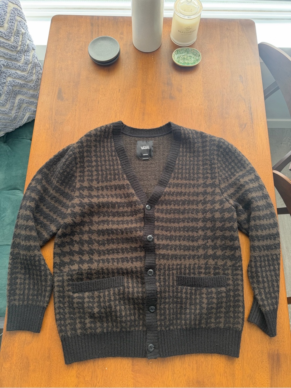Vans Houndstooth Cardigan - men’s M
